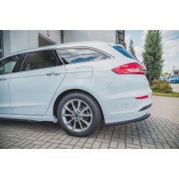 Накладка сплиттер на задний бампер на Ford Mondeo V Estate Platinum